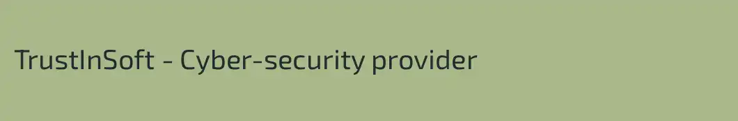 TrustInSoft - Cyber-security provider